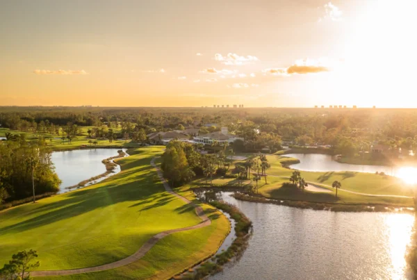 Golf course design showcase by AdVenture SWFL highlighting golf & country club projects and expertise in development.